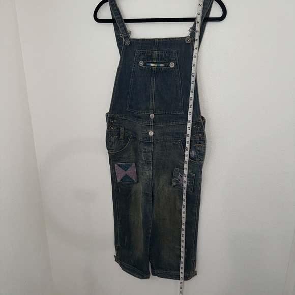 Sense European Denim Capri Overalls Size‎ 4 Y2K - Picture 10 of 12